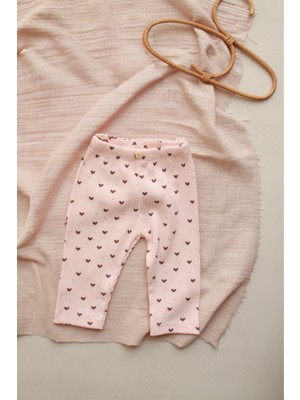 Oh la la Koala For Little Ones Kalp Baskılı Kız Bebek Kaşkorse Tayt