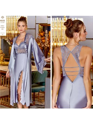 Orkide Saten Brodeli 6'lı Set Takım S285