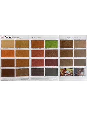 Polisan Politex Vernikli Parlak Renk Kartelasındaki Tüm Renkler Tümebatlar