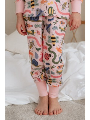 Oh la la Koala For Little Ones  Renkli Böcek Desenli Pijama Alt