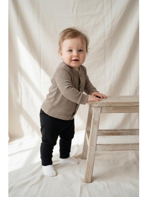 MiaBaby Likralı Gofre Bebek Hırka