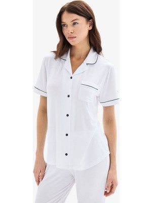 Blackspade Kadın Pijama Takımı 52078 - Beyaz