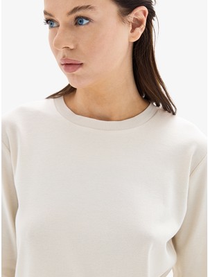 Blackspade Kadın Sweatshirt 60631 - Krem