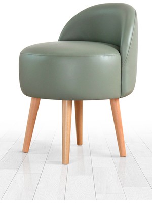 Lorence Home Burks Deri Puf Yeşil