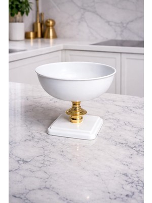 Kare Ayak Metal Vazo