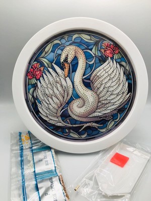 Duck Hoby 20X20 Yuvarlak Çerçeveli Çocuklar Için Boncuklu Taşlı Mozaik Elmas Boyama Goblen Pano Tablo Resim Boncuk Puzzle Diamond Painting