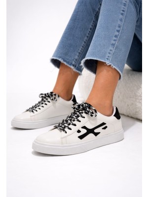 Melinta Shoes Melinta Bağcıklı Renkli Rahat Günlük Kadın Sneaker