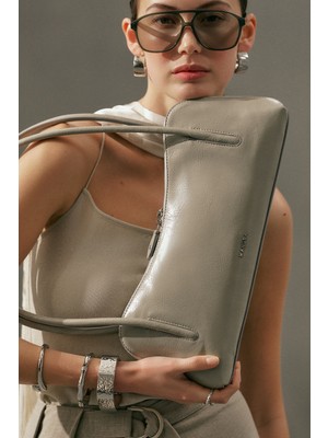 Manuka Kera Baget Çanta Gri