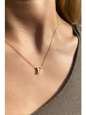 Spossy Silver Jewelry F Harfi Minimal Kolye