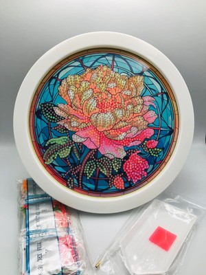 Duck Hoby 20X20 Yuvarlak Çerçeveli Çocuklar Için Boncuklu Taşlı Mozaik Elmas Boyama Goblen Pano Tablo Resim Boncuk Puzzle Diamond Painting