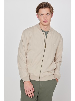 Lee Keten Regular Fit Normal Kesim Cepli Bomber Ceket