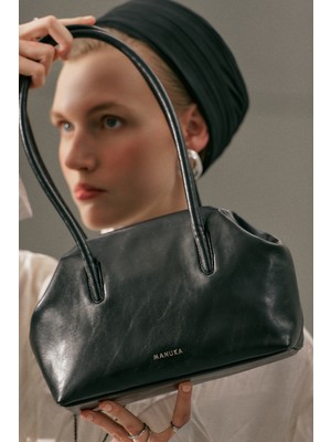 Manuka Agnes Orta Boy Çanta Siyah