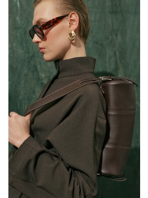 Manuka Morgan Oval Çanta Acı Kahve