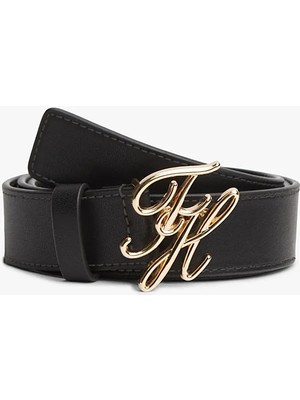 Tommy Hilfiger Th Scrıpt 3.0 Kadın Siyah Kemer - AW0AW18568