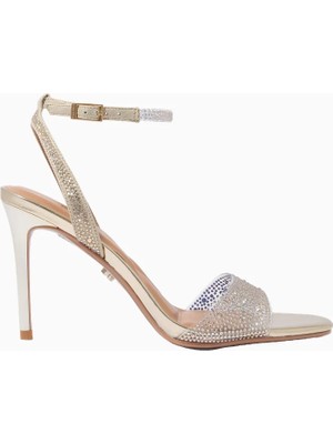 Kurt Geiger Carvela Positano Vinyl Lüks Tasarım Kadın Topuklu Sandalet