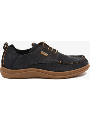 Greyder Erkek Lacivert Hakiki Deri Casual Ayakkabı 6Y1UA64680