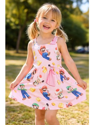 Rüzmus Mario Baskılı Elbise