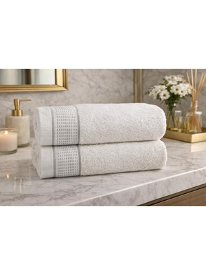 Ege Cotton Lüks Pamuk Bambu Karışımlı Banyo Havlusu 2 Adet 100  x 150  – Yüksek Emicilik, Ultra Yumuşak Dokulu Premium Kalite