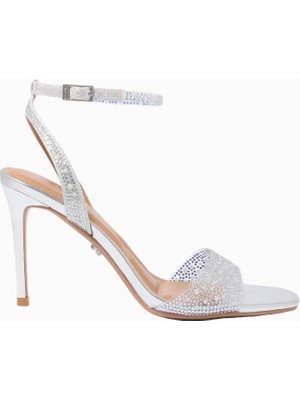 Kurt Geiger Carvela Positano Vinyl Lüks Tasarım Kadın Topuklu Sandalet