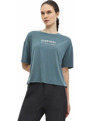 Lumberjack 11HIER 0 Yaka Kadin Body - Koyu Yesil