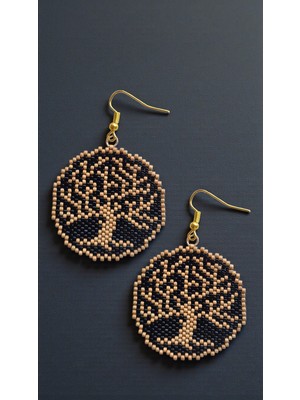 Seard Miyuki Boncuk El Yapımı Hayat Ağacı Küpe 3