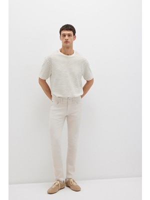 Mavi Erkek Jake Comfort Gabardin Pantolon M0042222763 Ekru