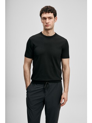 Lufian Erkek Tıno Modal Karışımlı Kazak 111090156 Siyah