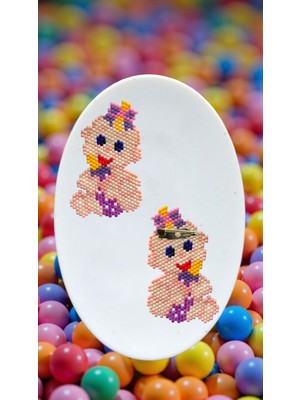 Seard Miyuki Boncuk El Yapımı Kız Bebek Broş - Yaka Iğnesi