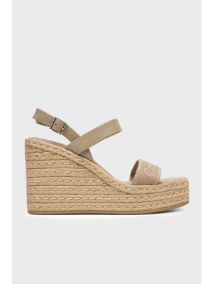 Calvin Klein Hakiki Deri Lgolu Sandalet HW0HW02901PDT Bayan Sandalet HW0HW02901 Pdt