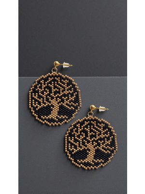 Seard Miyuki Boncuk El Yapımı Hayat Ağacı Küpe 2