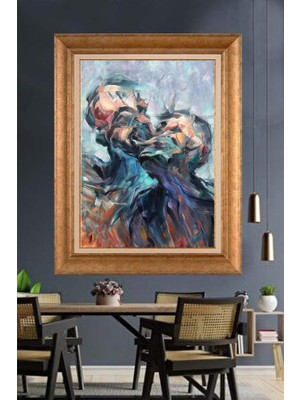 Giyense Altın Çerçeveli Dekoratif Paspartulu Tablo NYY482