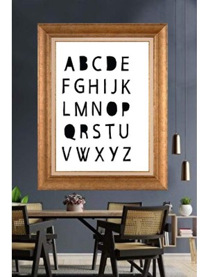 Giyense Altın Çerçeveli Dekoratif Paspartulu Tablo NYY503
