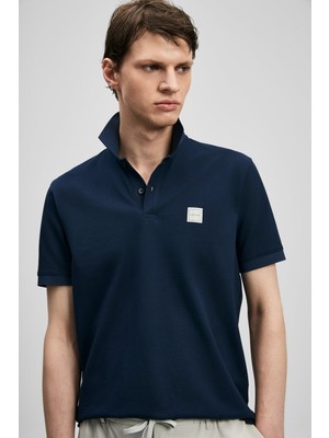 Lufian Erkek Carter Smart Polo T-Shirt 111040233 Lacivert