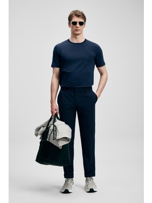 Lufian Erkek Pablo Modern Grafik T-Shirt 111020318 Lacivert