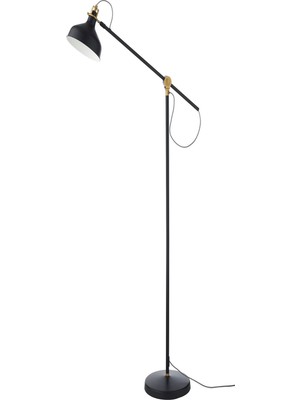 IKEA Siyah Zarif Yer ve Okuma Lambası 153 cm Lambader