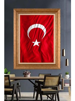 Giyense Altın Çerçeveli Dekoratif Paspartulu Tablo NYY245