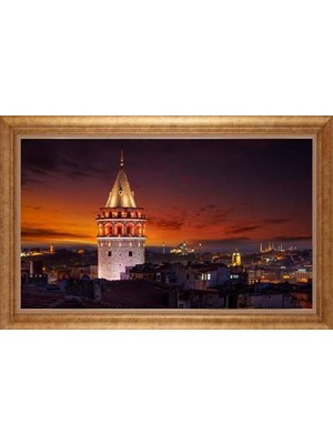 Giyense Altın Çerçeveli Dekoratif Paspartulu Tablo NYY1294