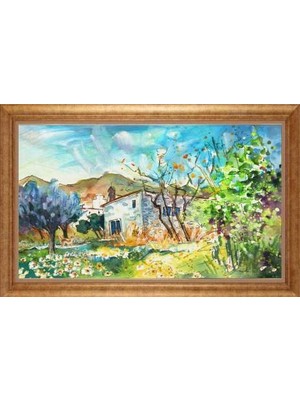 Giyense Altın Çerçeveli Dekoratif Paspartulu Tablo NYY1131