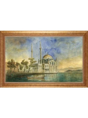 Giyense Altın Çerçeveli Dekoratif Paspartulu Tablo NYY1259