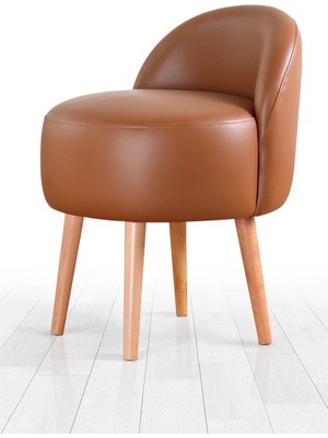 Lorence Home Burks Deri Puf Taba