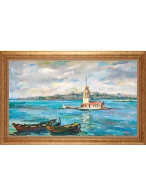 Giyense Altın Çerçeveli Dekoratif Paspartulu Tablo NYY799
