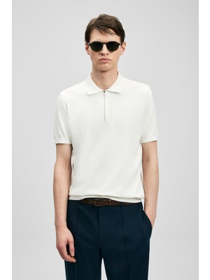 Lufian Erkek North Modal Karışımlı Kazak 111090136 Kırık Beyaz