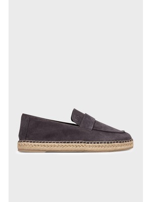 Calvin Klein Süet Logo Detaylı Espadril HM0HM02072GE7 Erkek Espadril HM0HM02072 Ge7