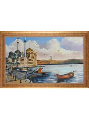 Giyense Altın Çerçeveli Dekoratif Paspartulu Tablo NYY1284