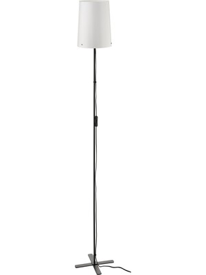 IKEA Siyah Beyaz Minimalist Yer Lambası 150 cm Lambader