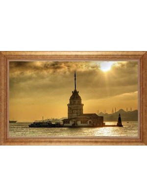 Giyense Altın Çerçeveli Dekoratif Paspartulu Tablo NYY1277