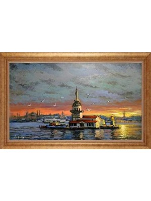 Giyense Altın Çerçeveli Dekoratif Paspartulu Tablo NYY1355