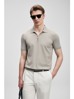 Lufian Erkek North Modal Karışımlı Kazak 111090136 Kum