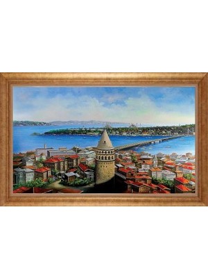 Giyense Altın Çerçeveli Dekoratif Paspartulu Tablo NYY1297