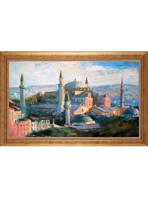 Giyense Altın Çerçeveli Dekoratif Paspartulu Tablo NYY1384